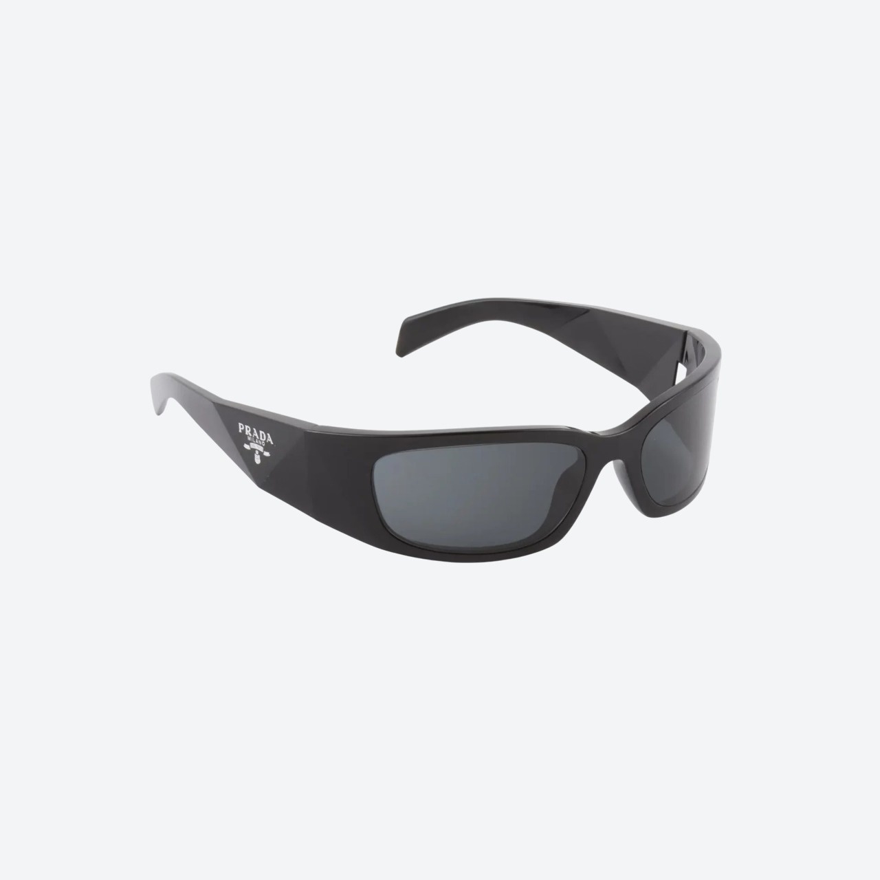 Prada Symbole wraparound side angle in black